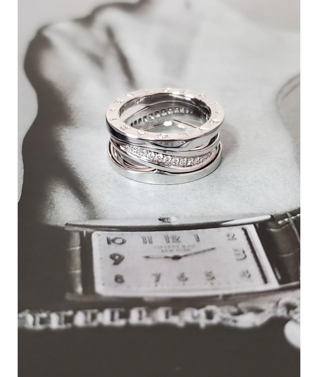 BVLGARI Серебряное кольцо из белого золота, фото 4
