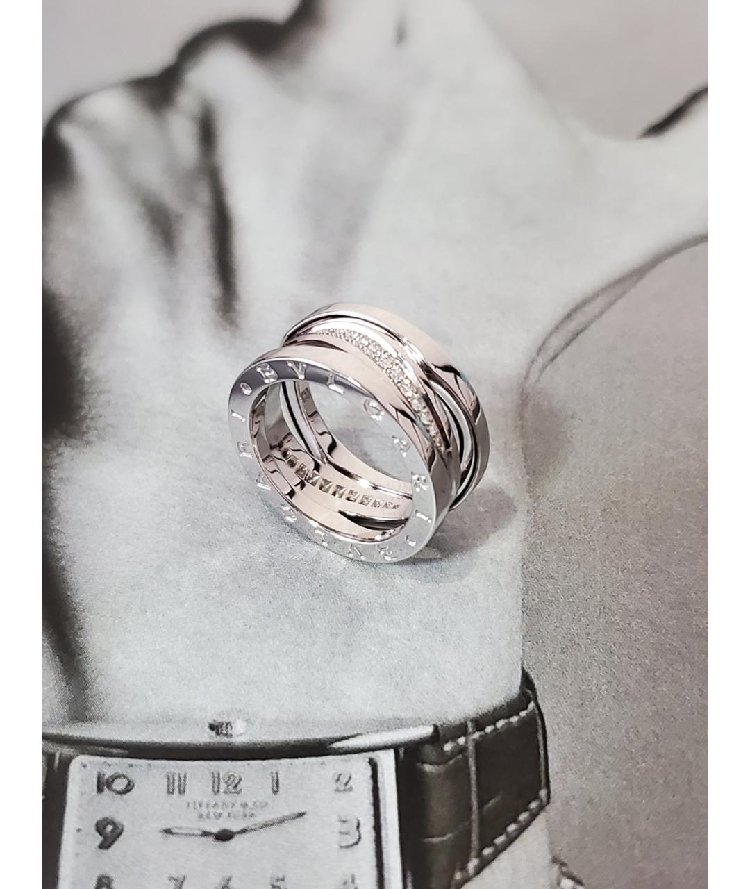 BVLGARI Серебряное кольцо из белого золота, фото 5