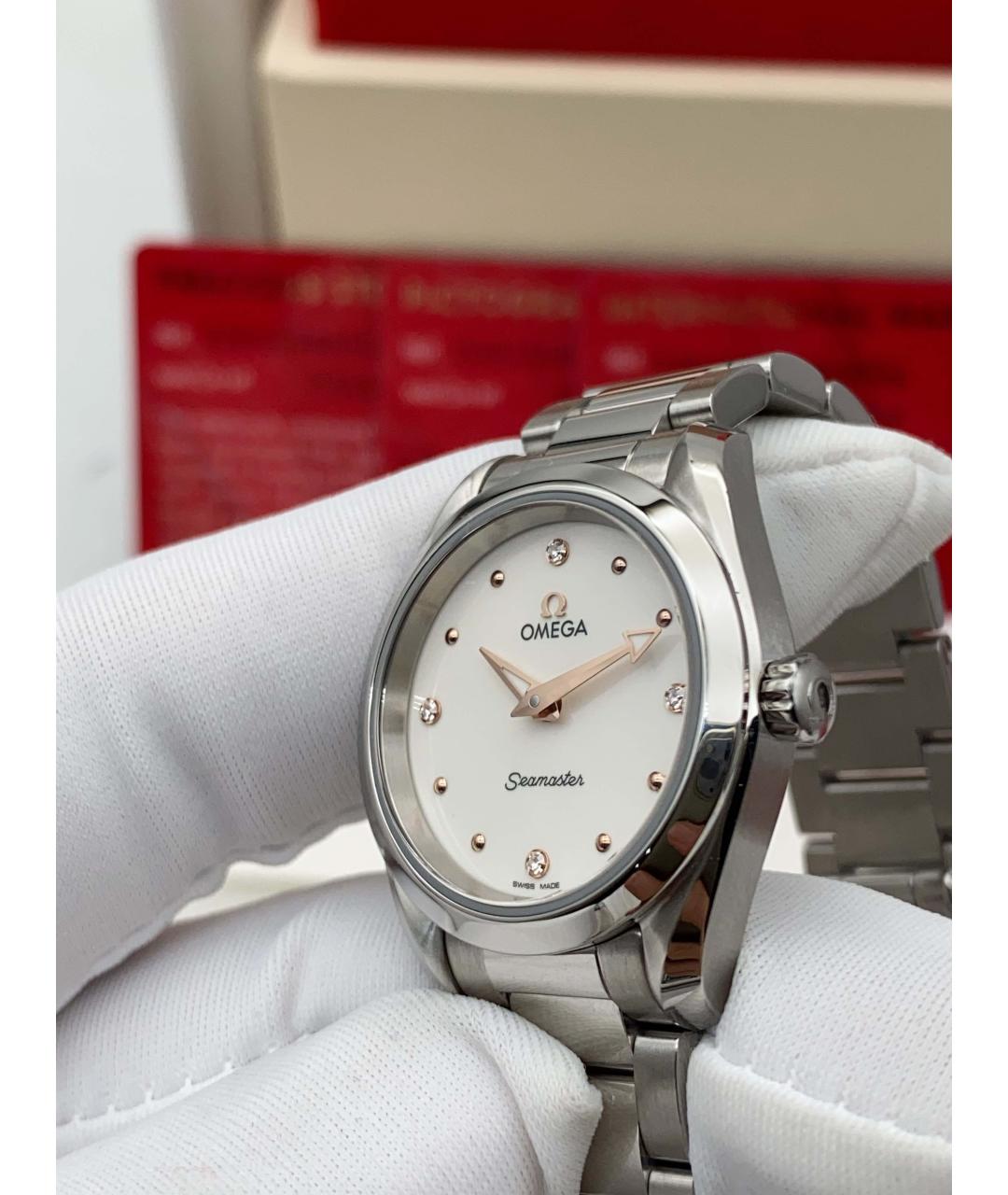 OMEGA Серебряные часы, фото 4