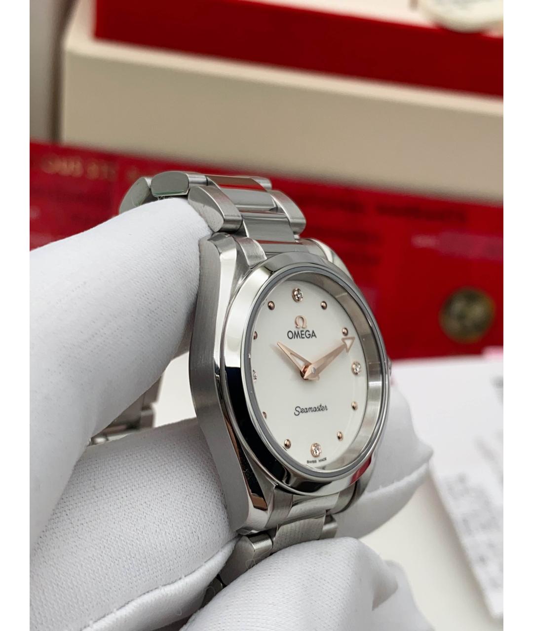 OMEGA Серебряные часы, фото 3