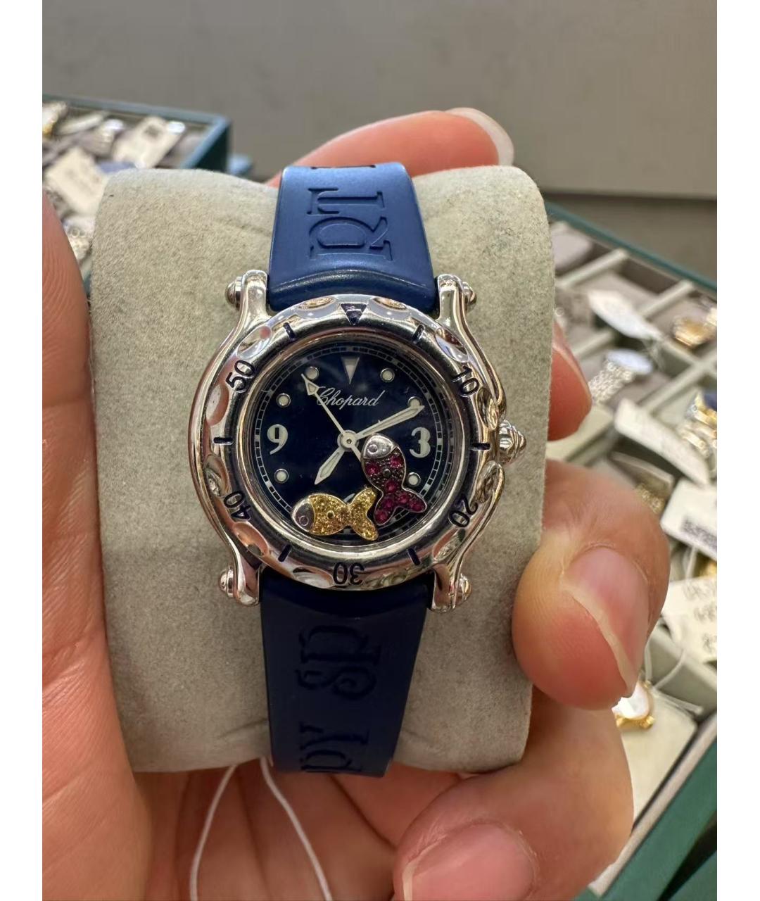 CHOPARD Синие рубиновые часы, фото 2
