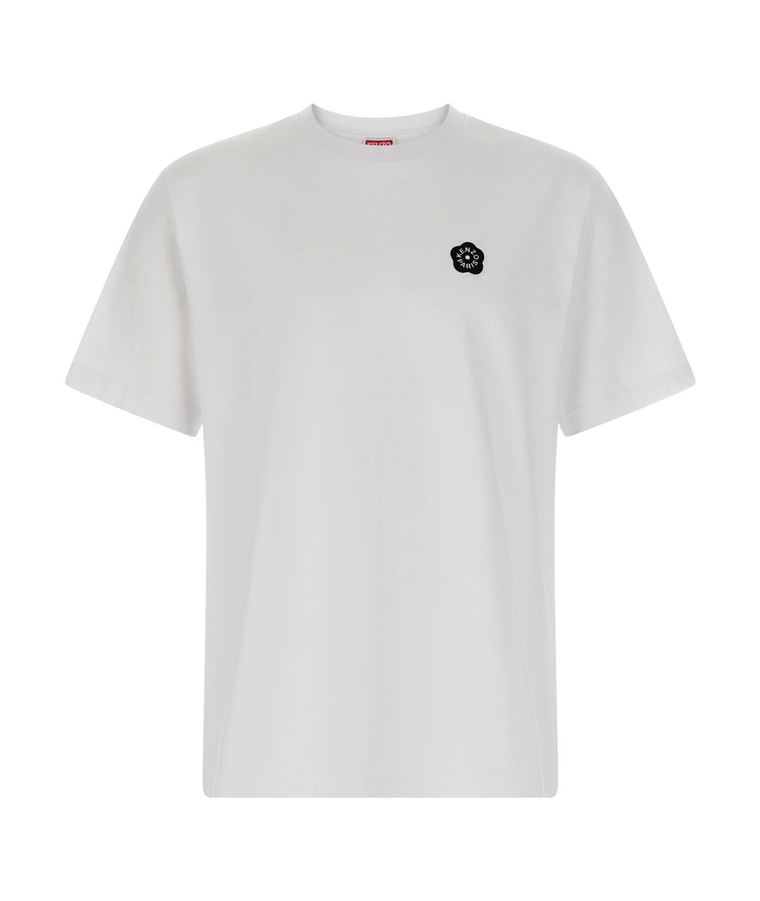 KENZO Белая хлопковая футболка, фото 1