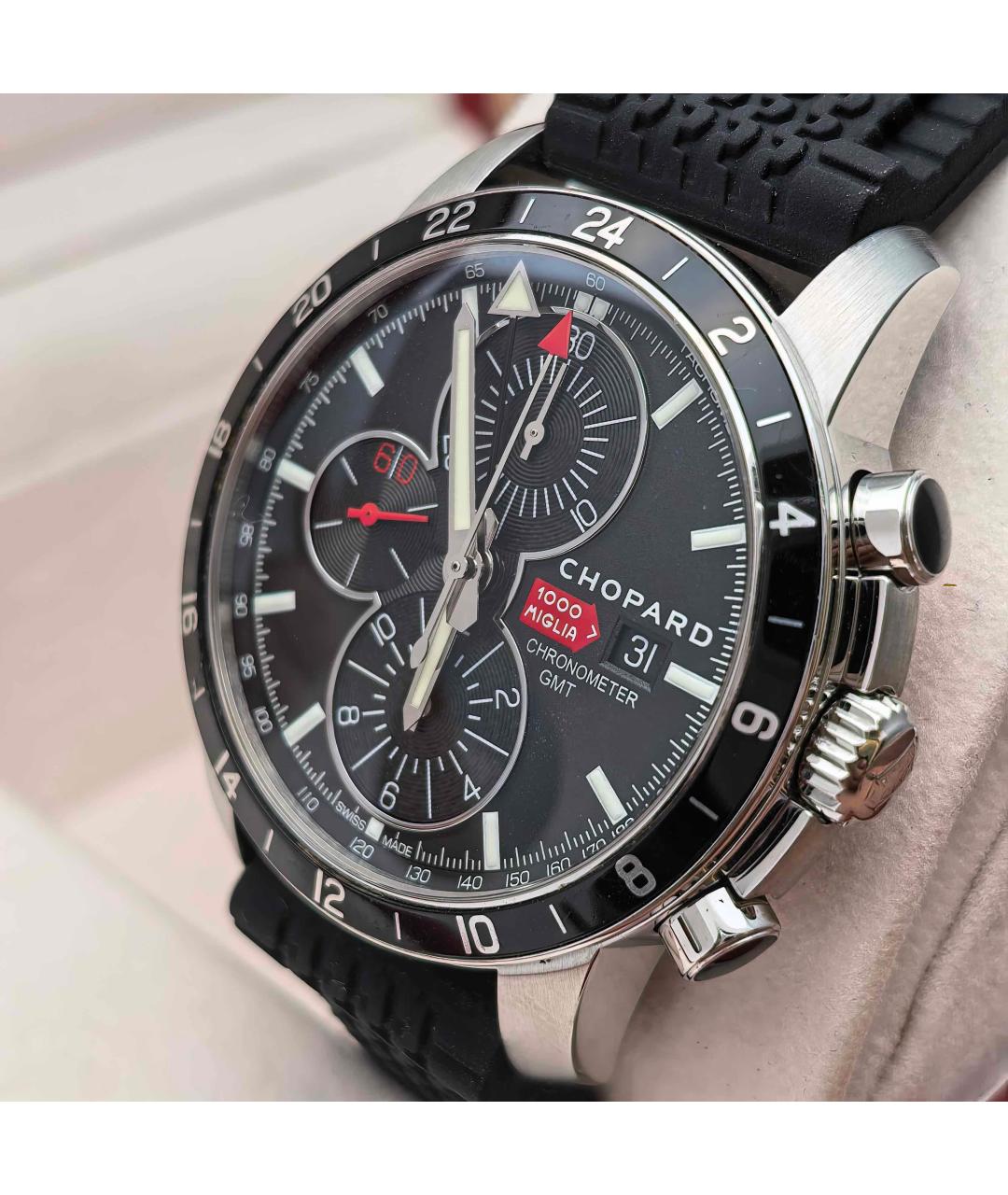 CHOPARD Черные стальные часы, фото 7