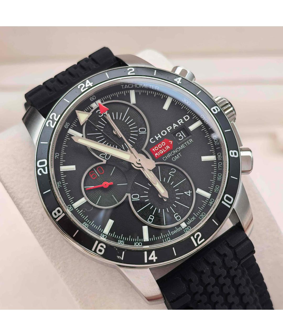 CHOPARD Черные стальные часы, фото 2
