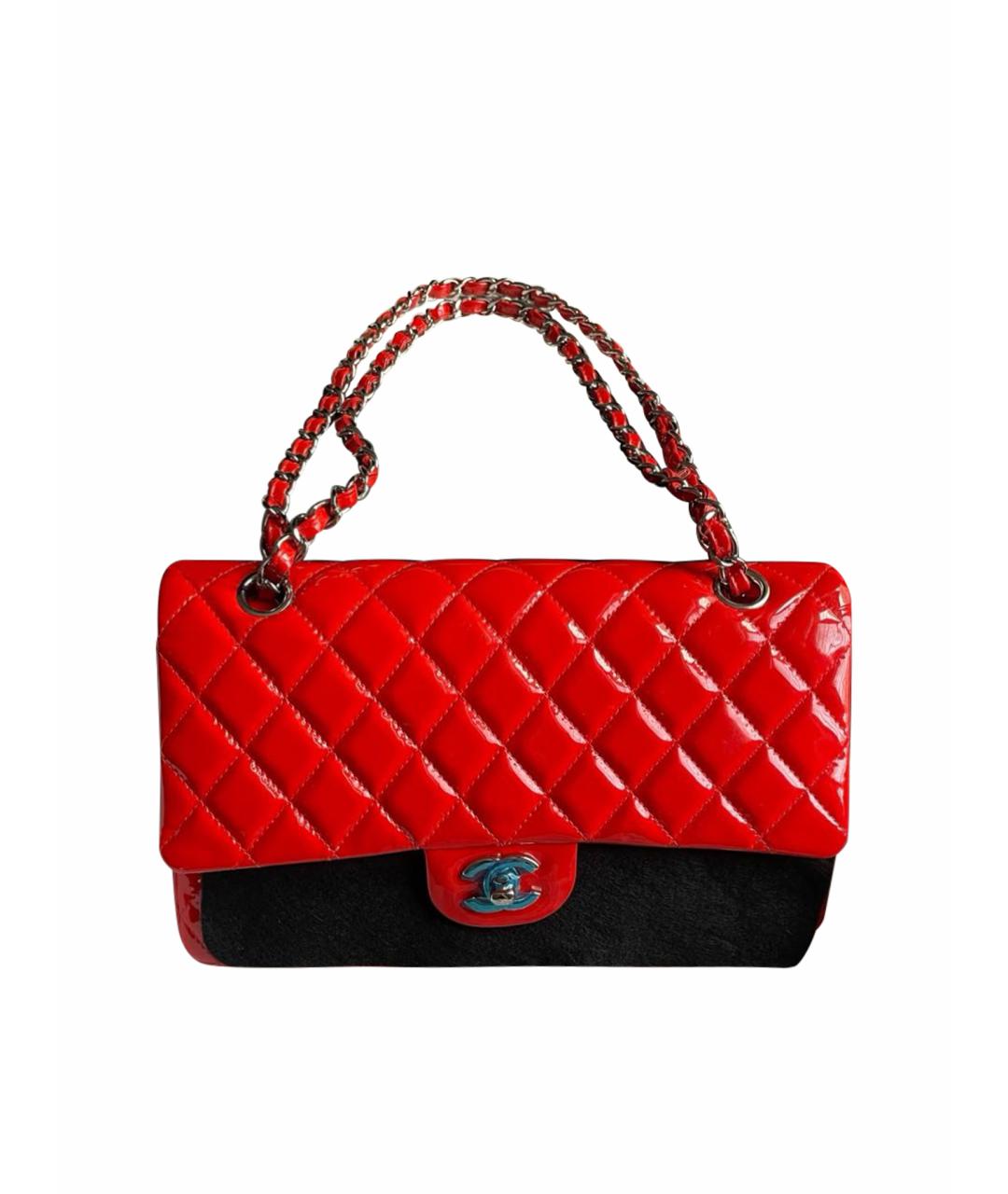 CHANEL Красная сумка тоут из лакированной кожи, фото 1