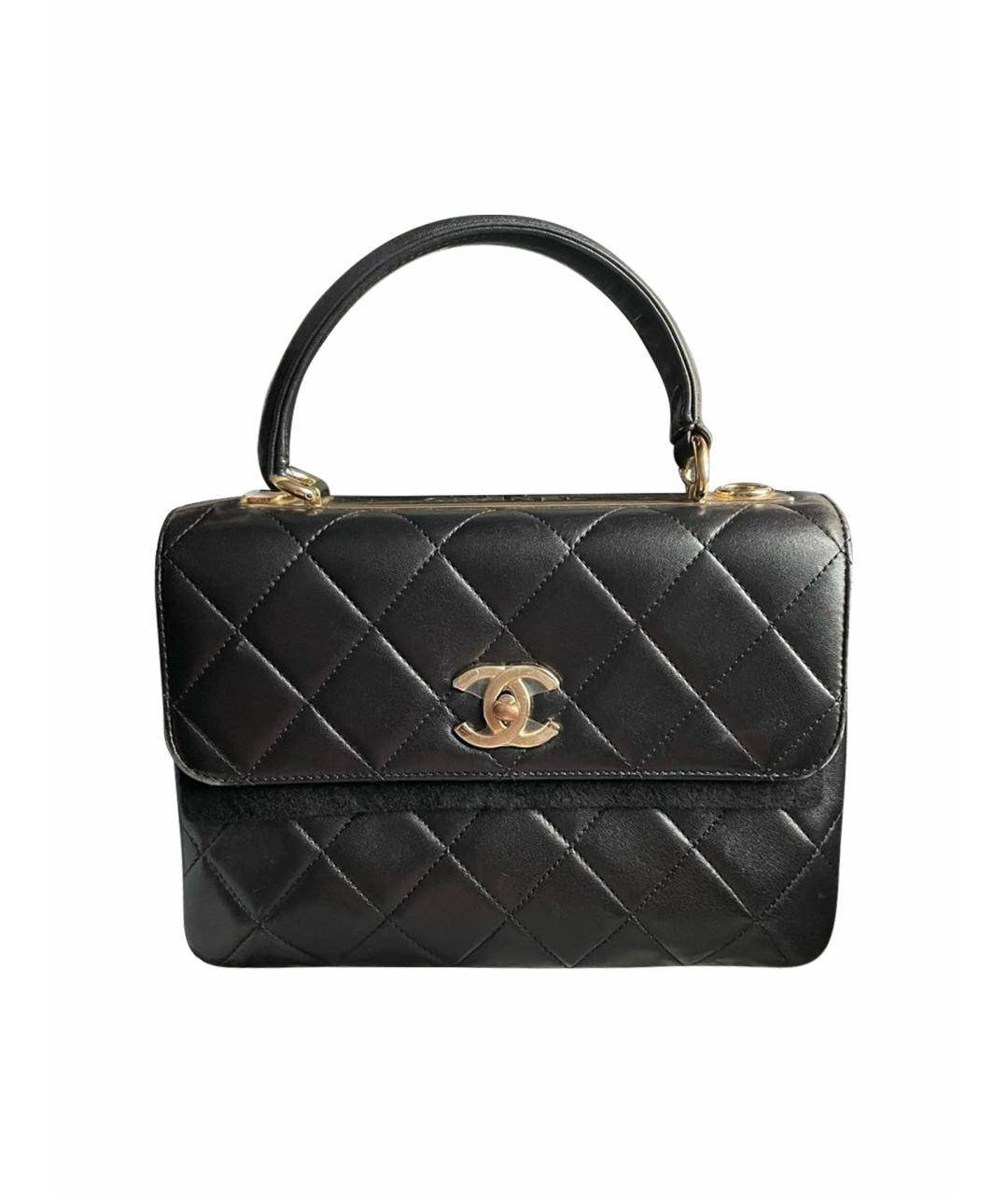 CHANEL Черная кожаная сумка тоут, фото 1