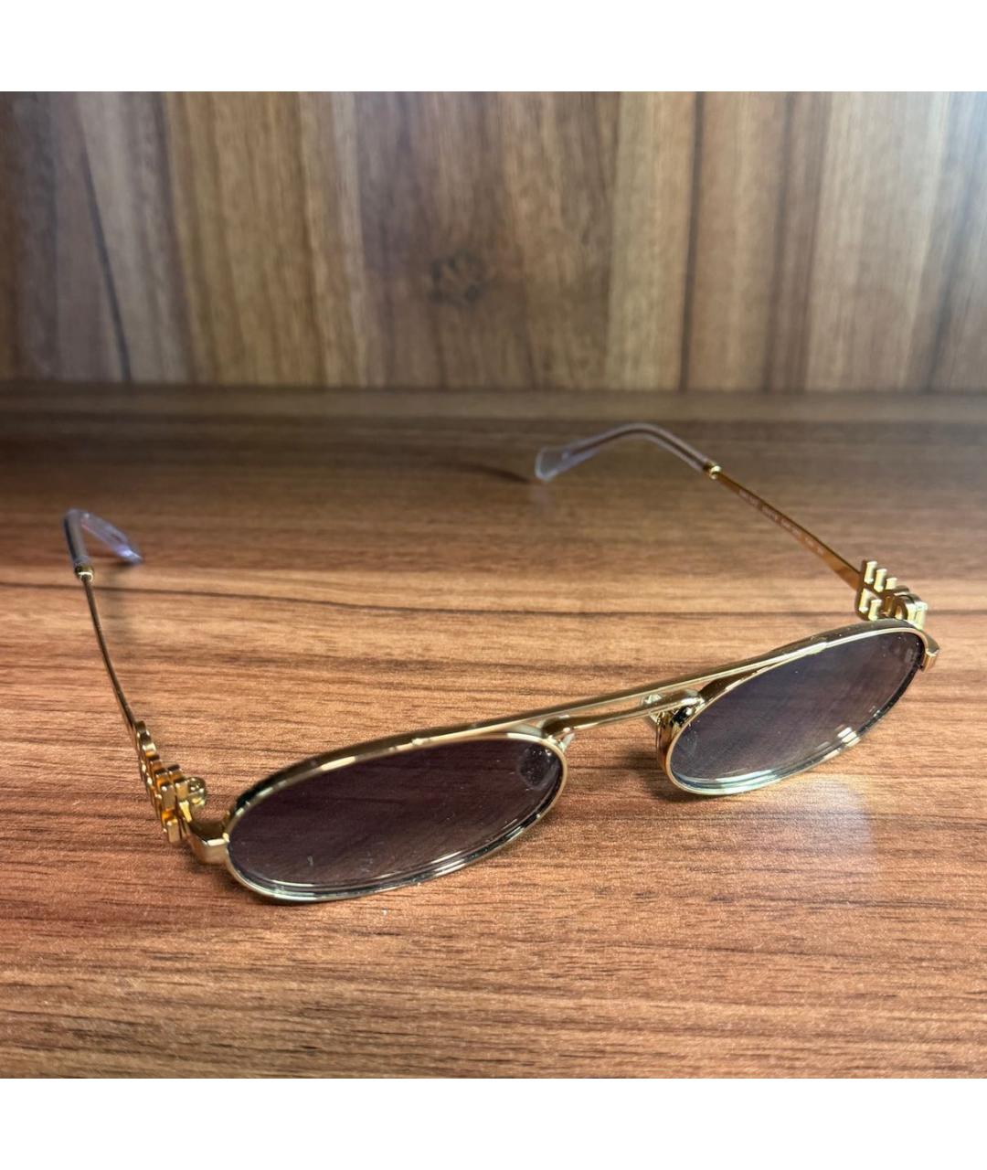 MIU MIU Серые металлические солнцезащитные очки, фото 5