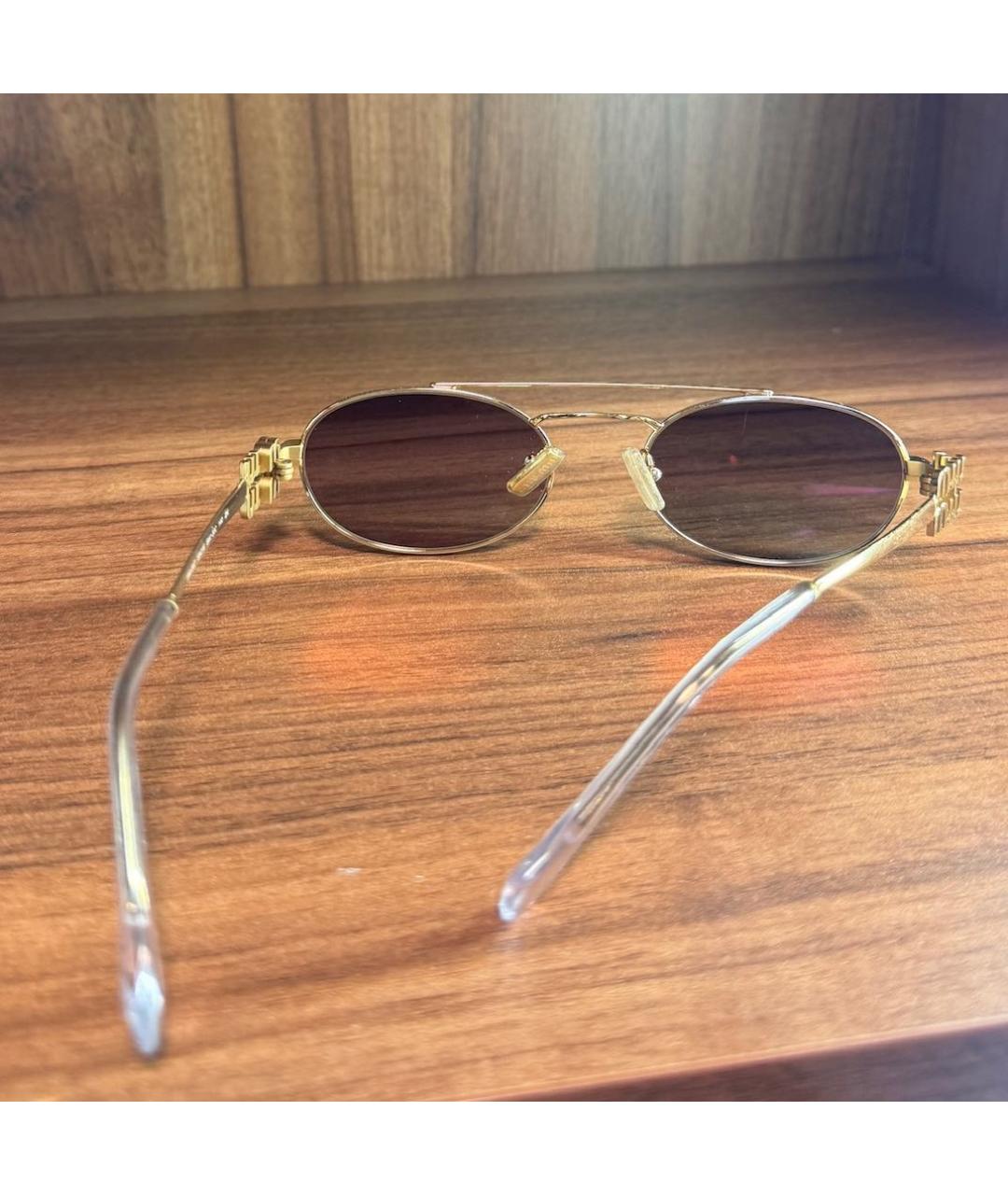 MIU MIU Серые металлические солнцезащитные очки, фото 4