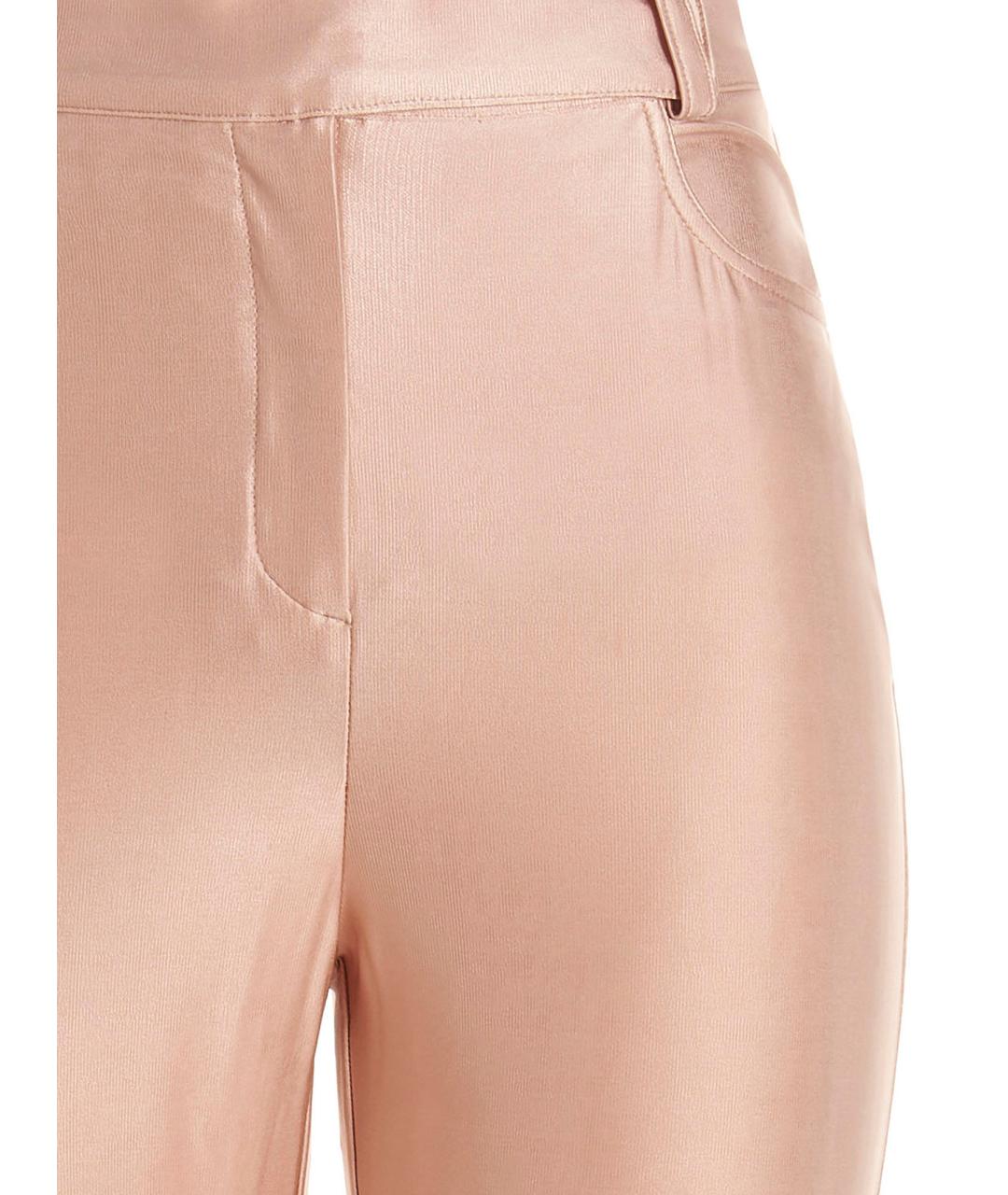 ALEXANDRE VAUTHIER Розовые вискозные прямые брюки, фото 3