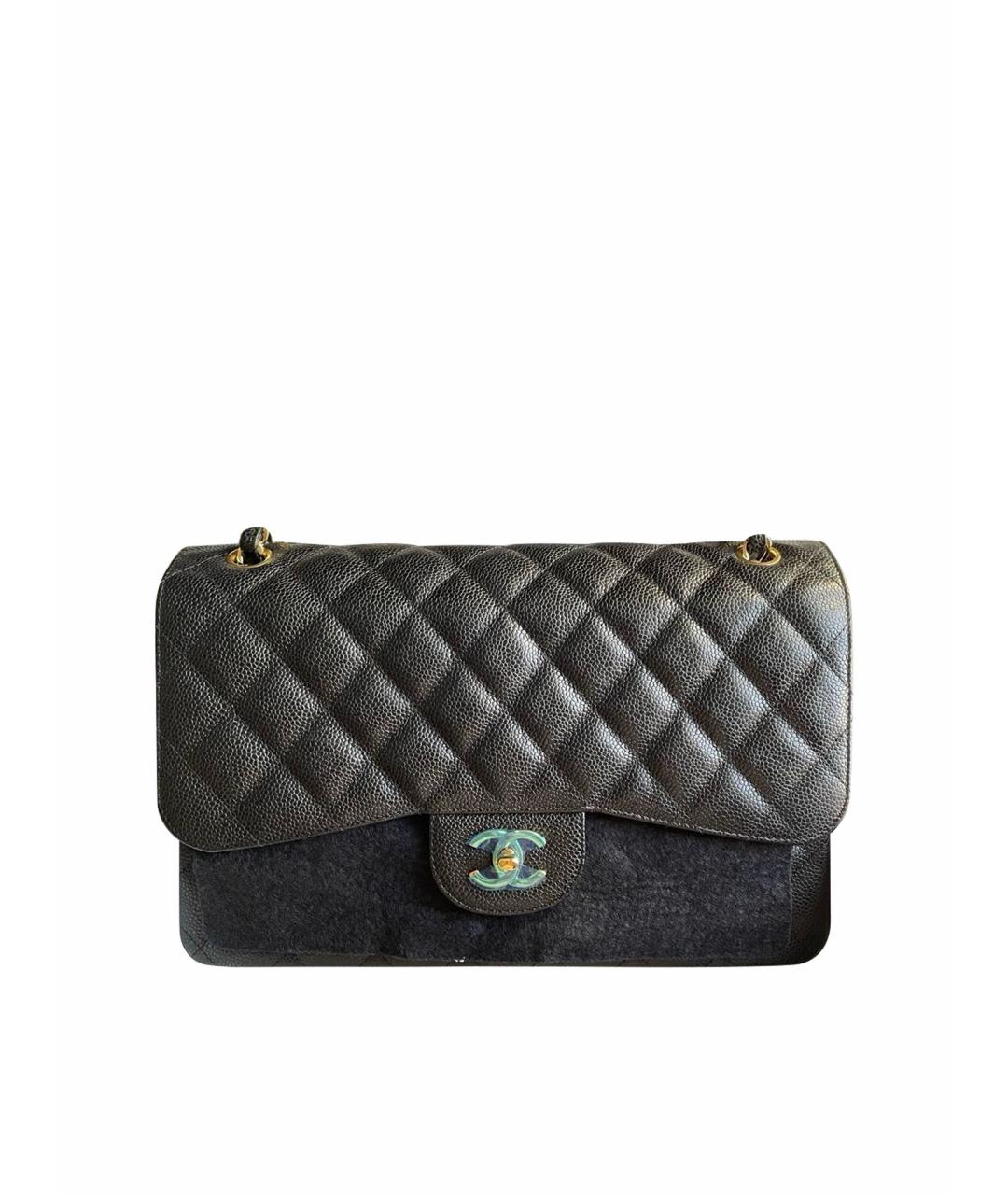 CHANEL Черная кожаная сумка тоут, фото 1