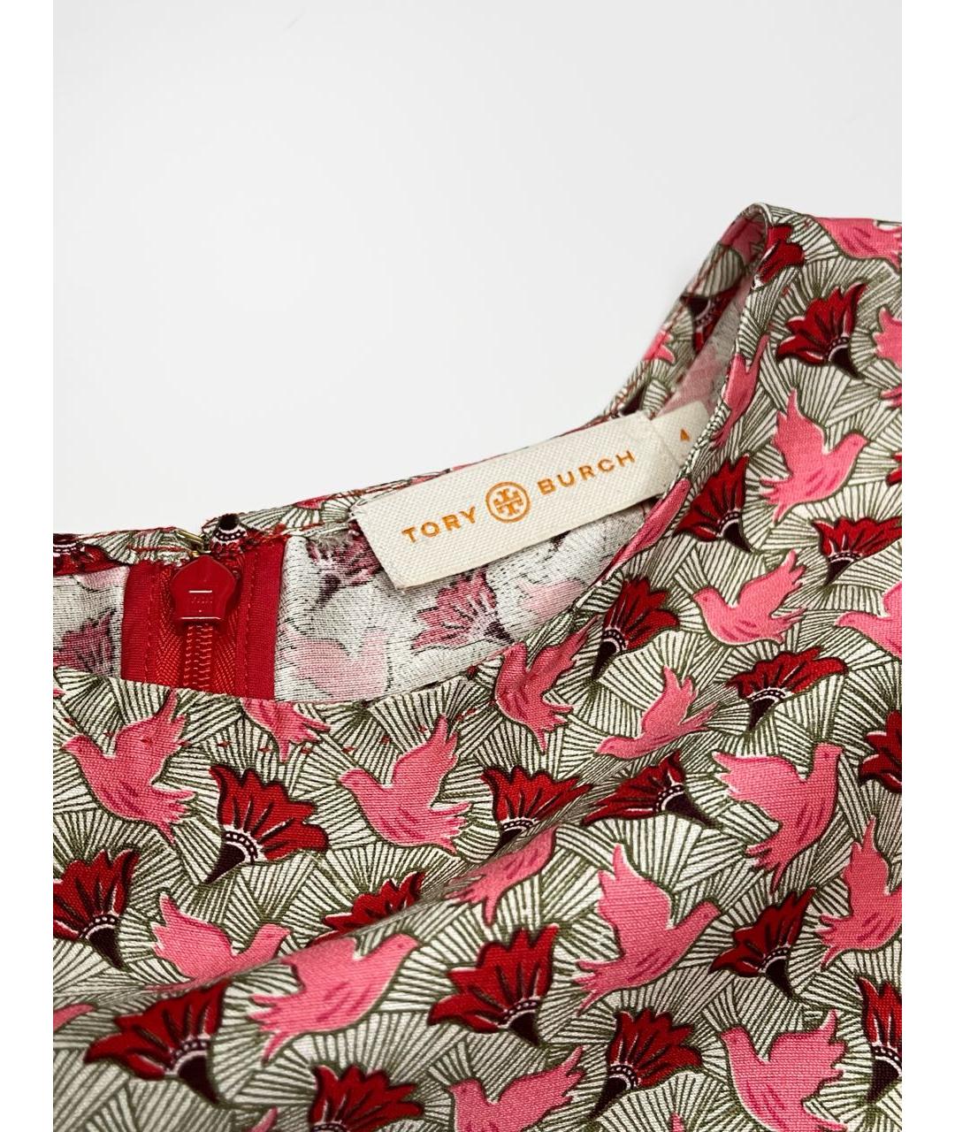 TORY BURCH Розовая шелковая блузы, фото 3
