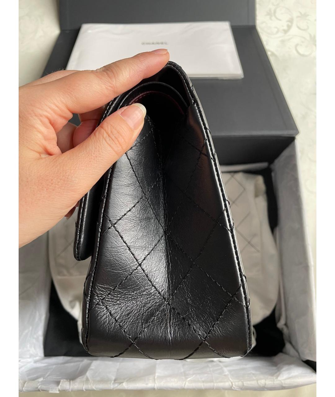 CHANEL Черная кожаная сумка тоут, фото 4
