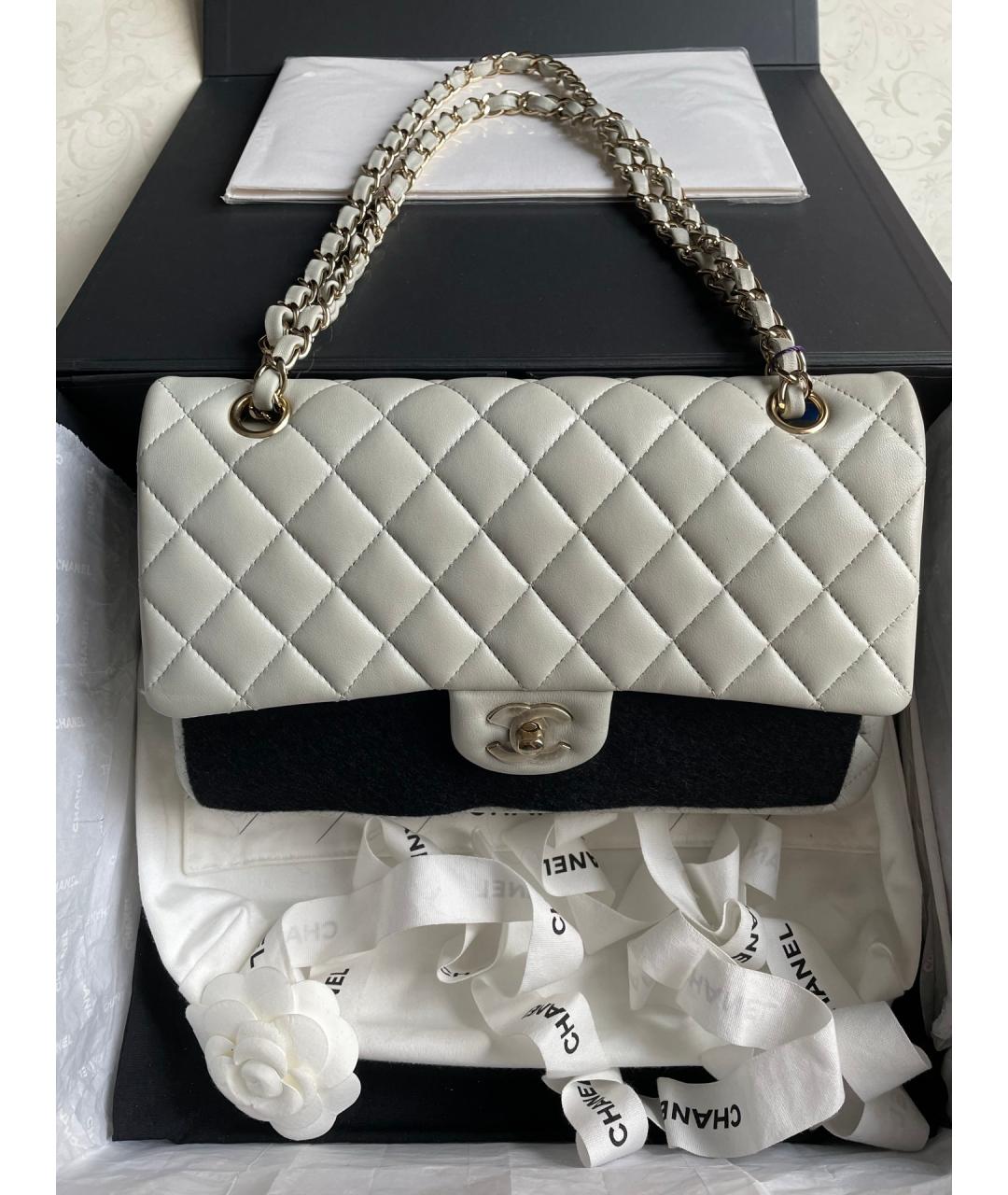 CHANEL Серая кожаная сумка тоут, фото 7
