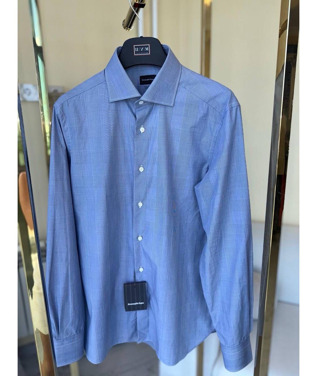 ERMENEGILDO ZEGNA XXX Синяя классическая рубашка, фото 8