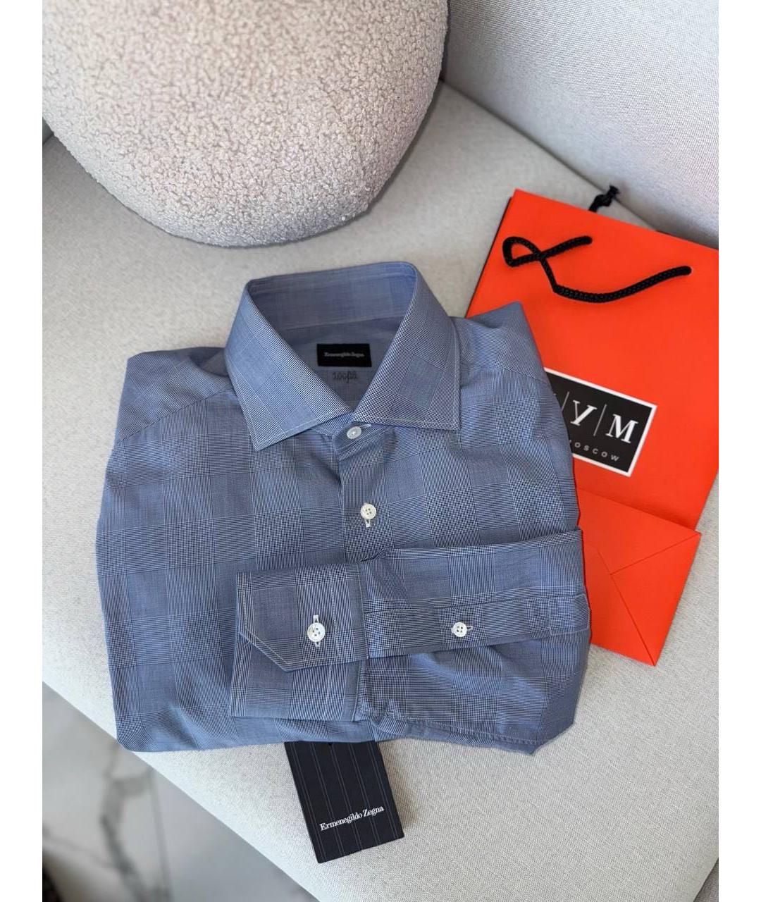 ERMENEGILDO ZEGNA XXX Синяя классическая рубашка, фото 4