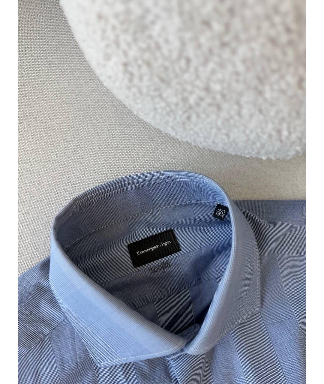 ERMENEGILDO ZEGNA XXX Синяя классическая рубашка, фото 6