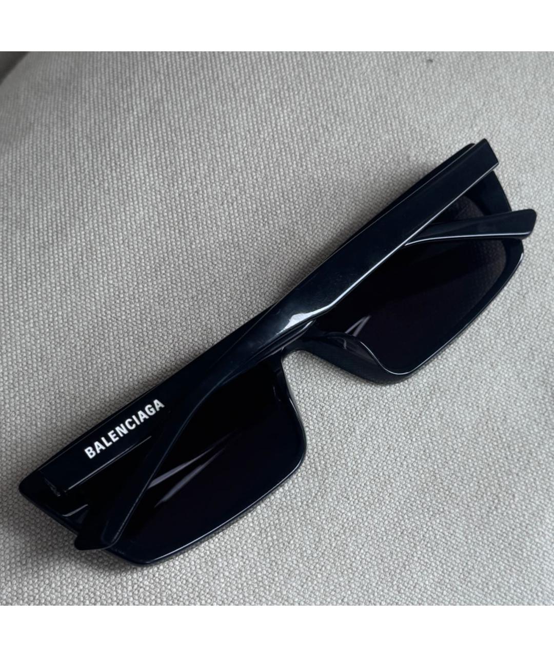 BALENCIAGA Черные пластиковые солнцезащитные очки, фото 4