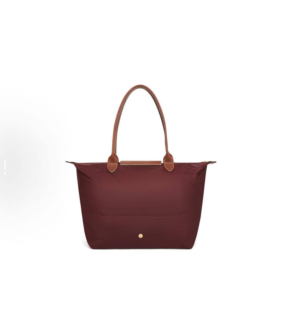 LONGCHAMP Бордовая сумка тоут, фото 2