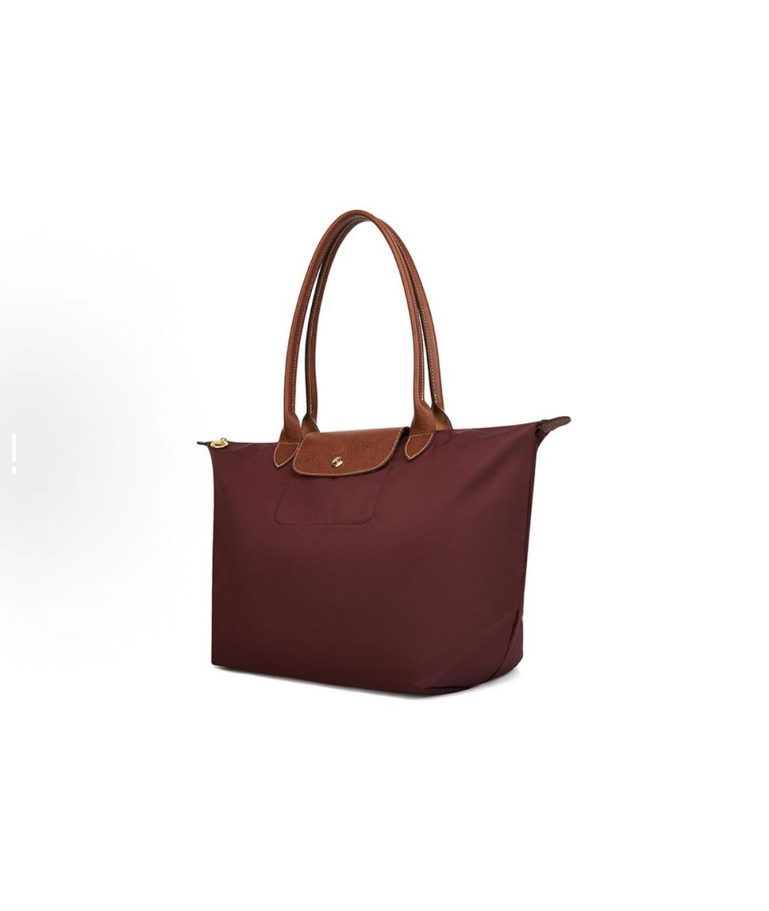 LONGCHAMP Бордовая сумка тоут, фото 3