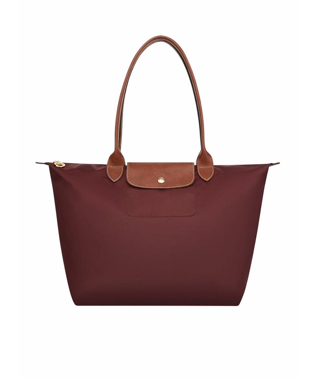 LONGCHAMP Бордовая сумка тоут, фото 1