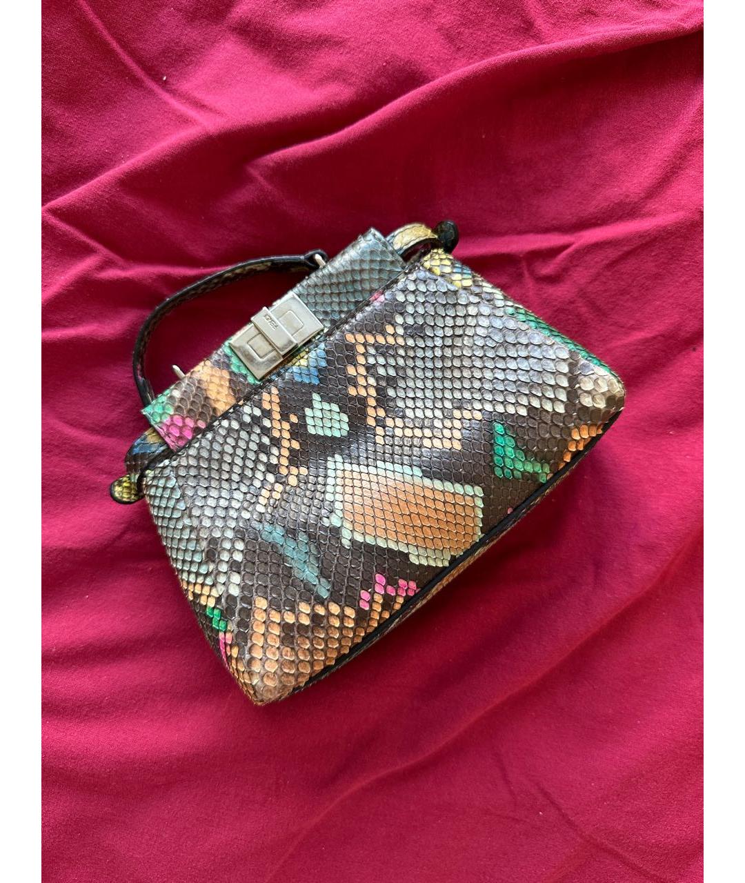 FENDI Сумка через плечо из экзотической кожи, фото 2