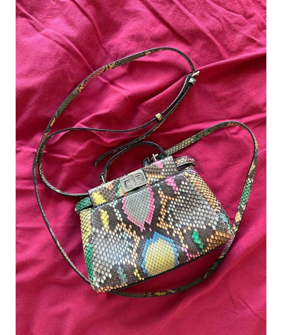 FENDI Сумка через плечо из экзотической кожи, фото 8
