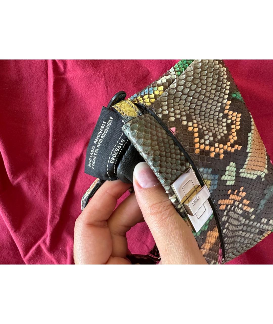 FENDI Сумка через плечо из экзотической кожи, фото 7