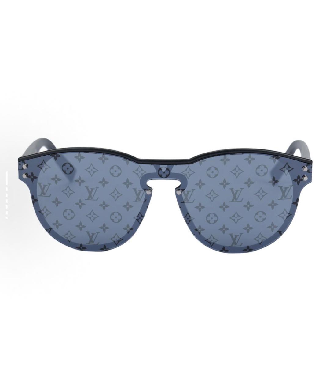 LOUIS VUITTON Антрацитовые пластиковые солнцезащитные очки, фото 2