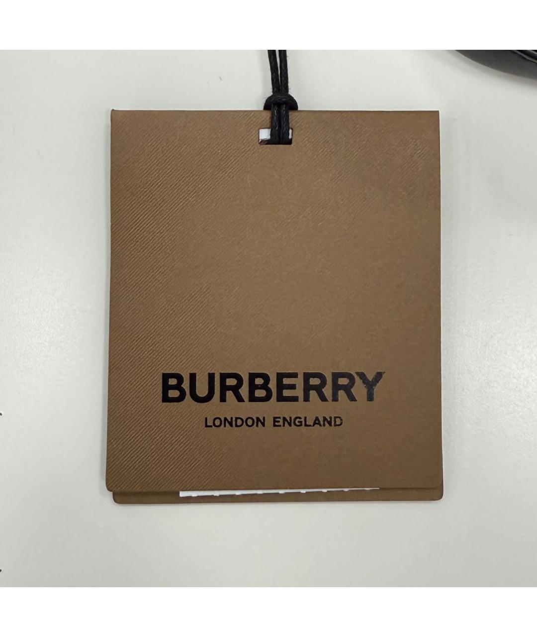 BURBERRY Темно-синяя тканевая барсетка, фото 5