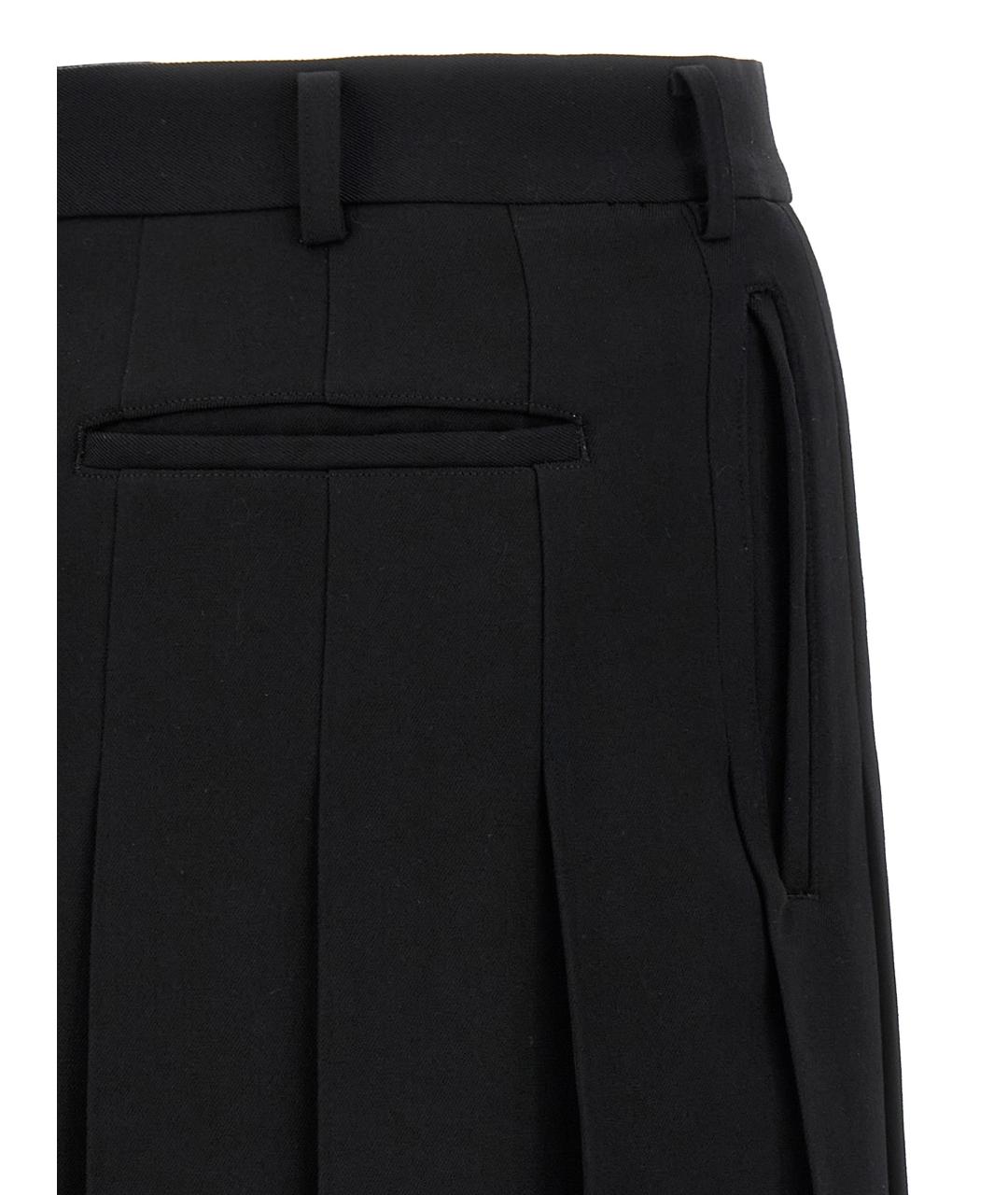 COMME DES GARÇONS HOMME PLUS Черные шерстяные шорты, фото 4