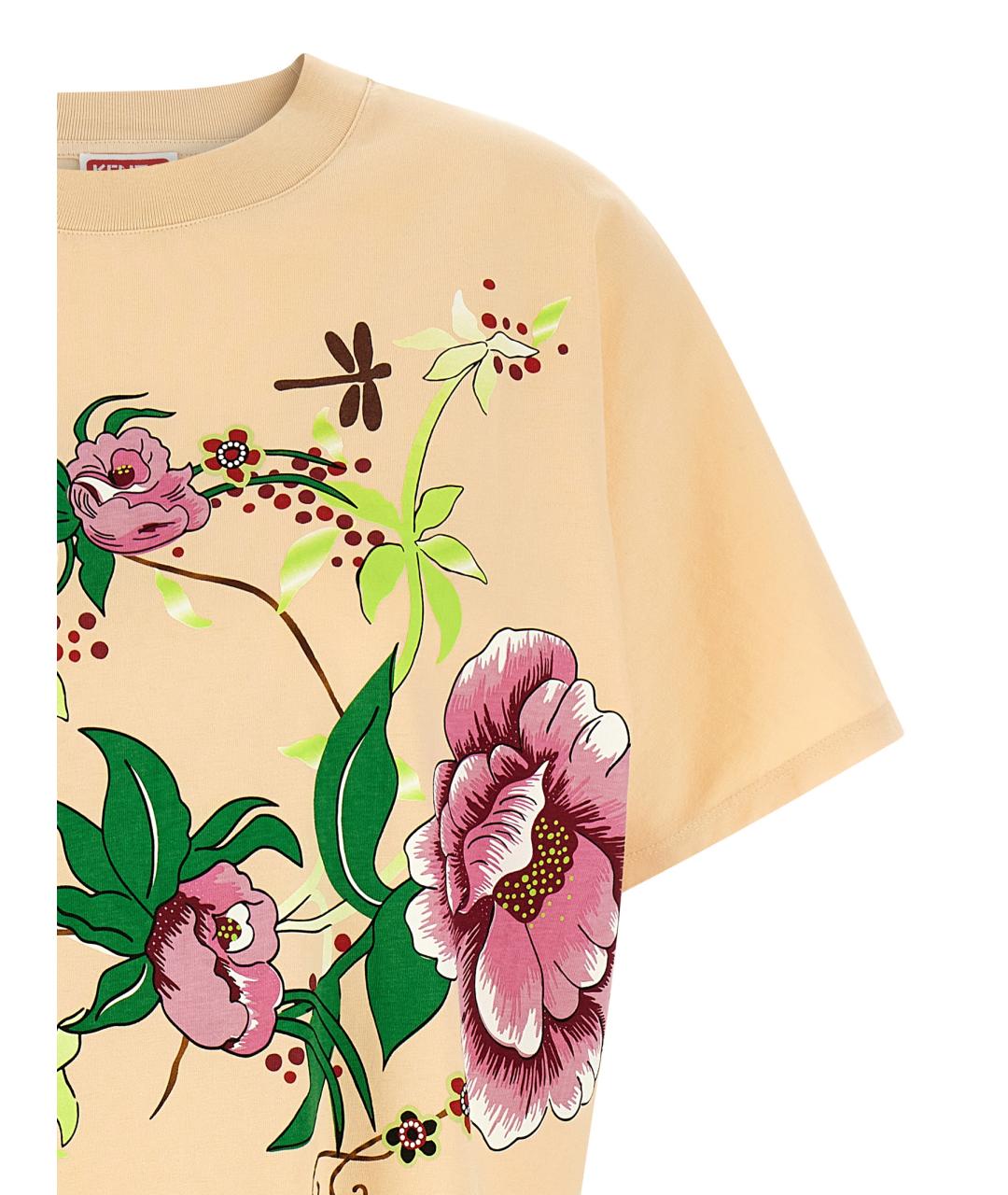 KENZO Мульти хлопковое повседневное платье, фото 3