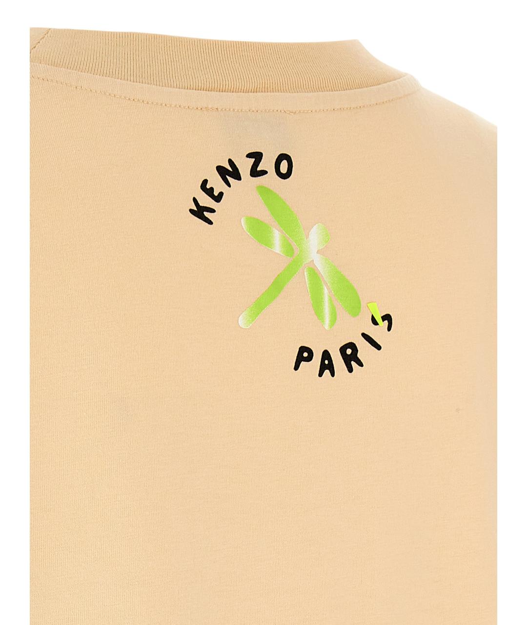 KENZO Мульти хлопковое повседневное платье, фото 4