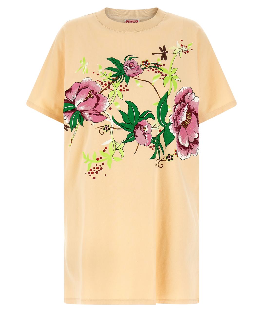 KENZO Мульти хлопковое повседневное платье, фото 1