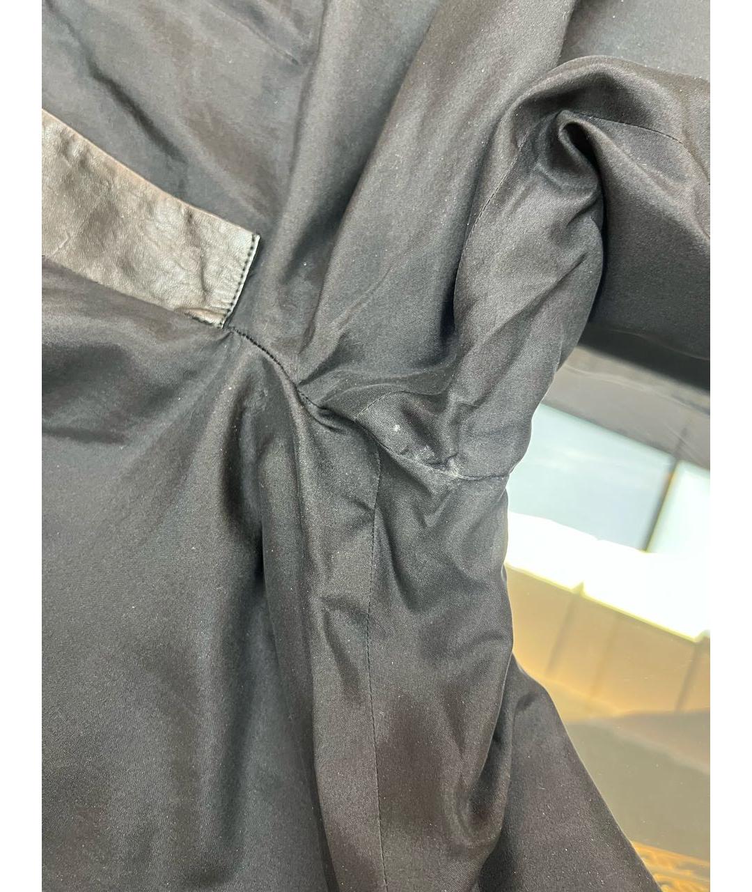 CHANEL Черные кожаные брюки широкие, фото 5