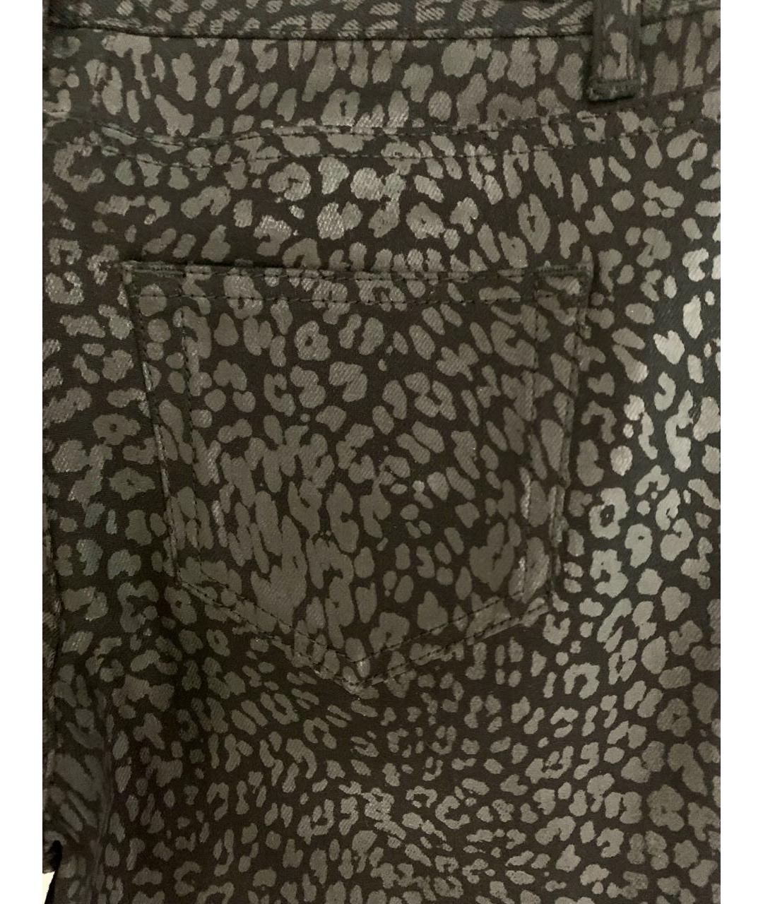 SAINT LAURENT Черные хлопковые прямые джинсы, фото 7