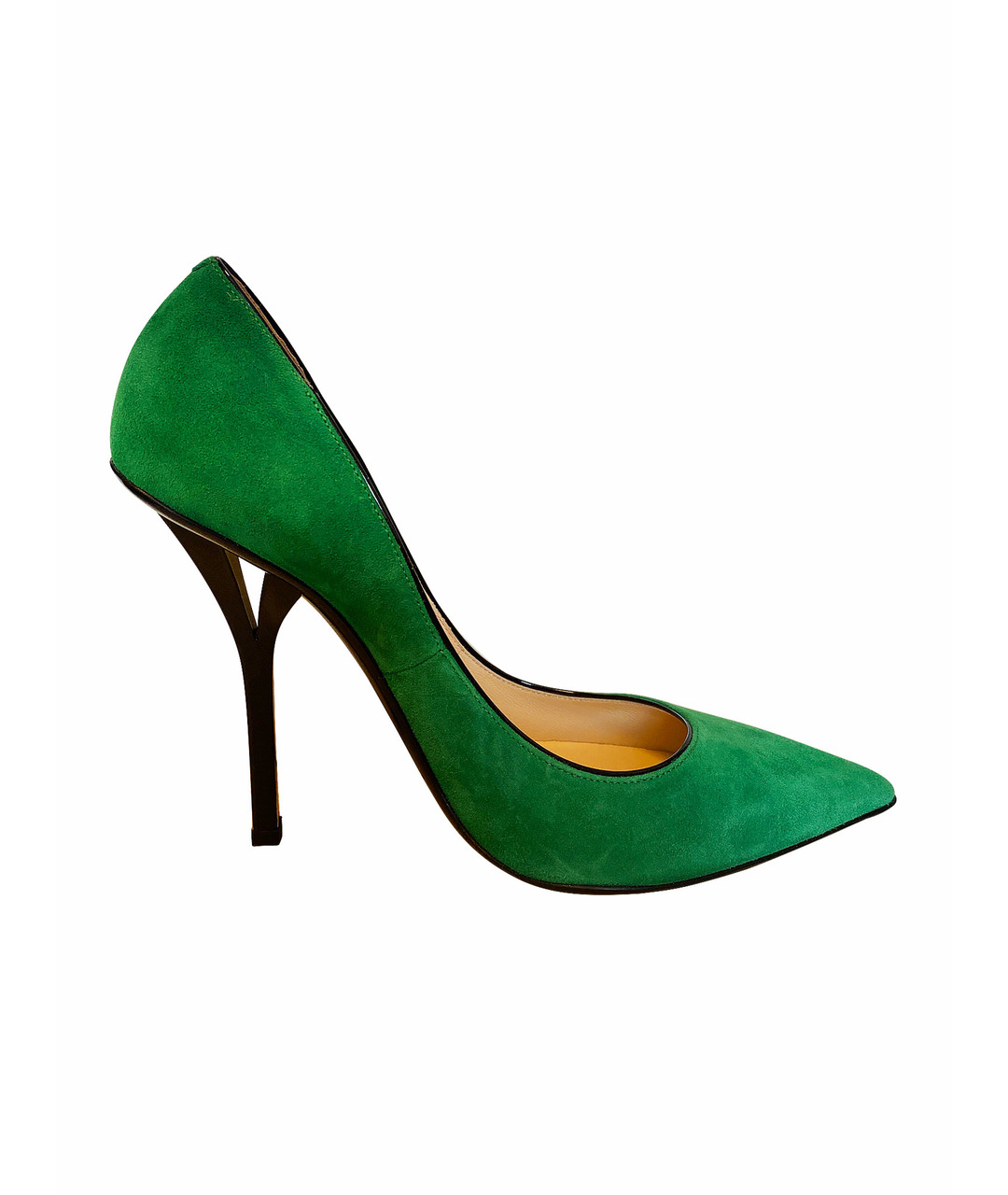 JIMMY CHOO Зеленые замшевые туфли, фото 1