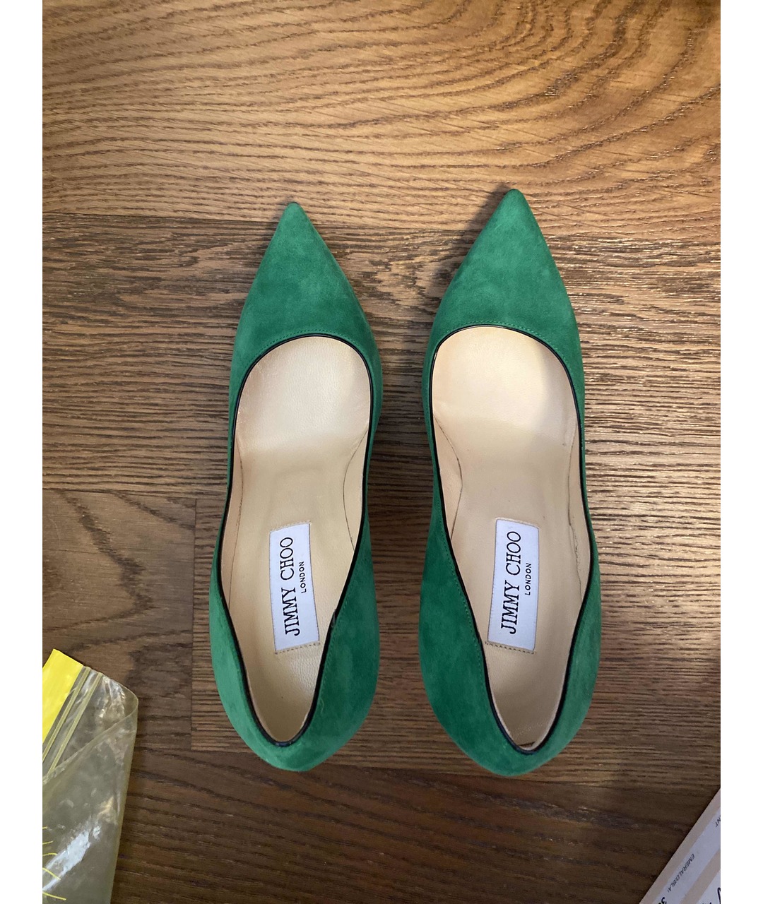 JIMMY CHOO Зеленые замшевые туфли, фото 3