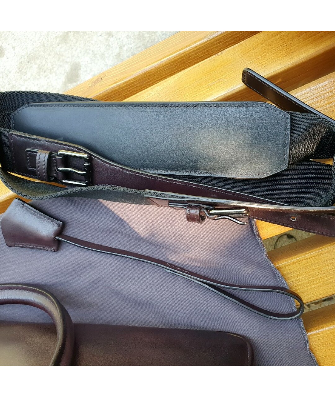 BERLUTI Коричневый кожаный портфель, фото 7