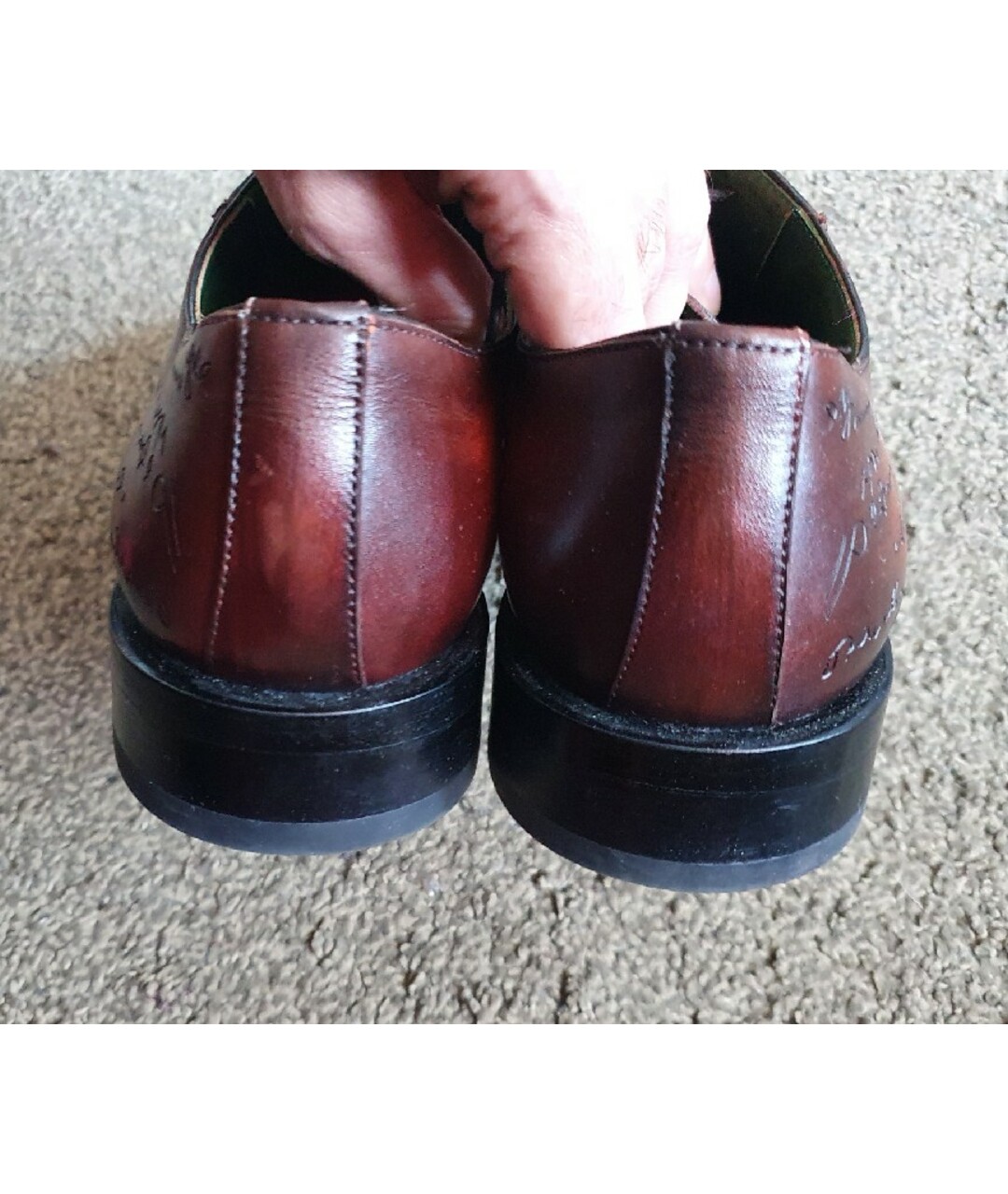 BERLUTI Коричневые кожаные туфли, фото 6
