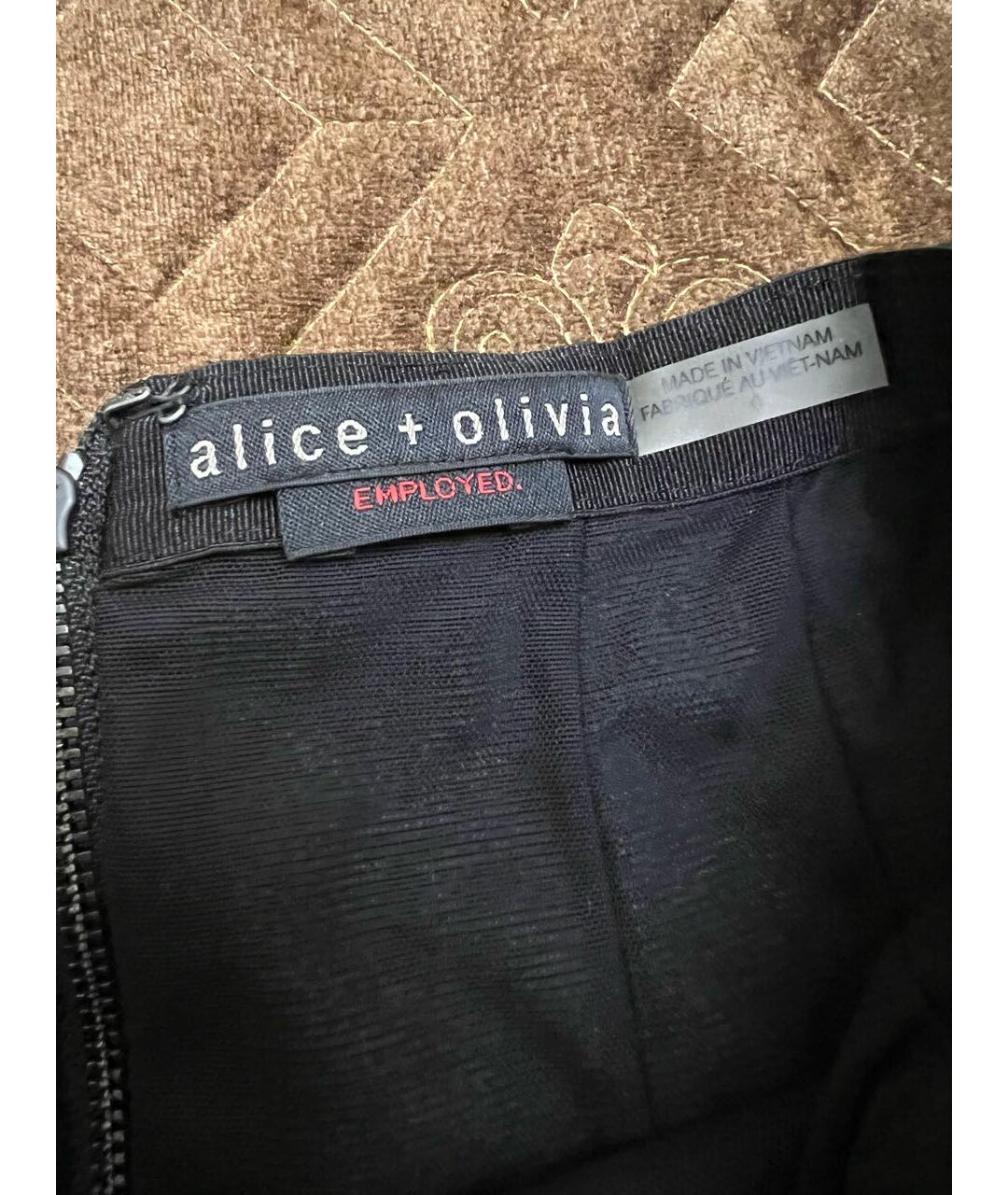 ALICE+OLIVIA Черная юбка миди, фото 3