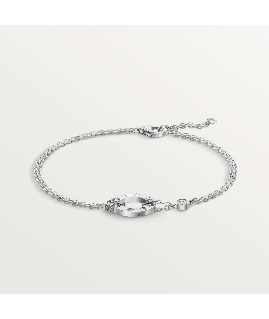 CARTIER Серебрянный браслет из белого золота, фото 5