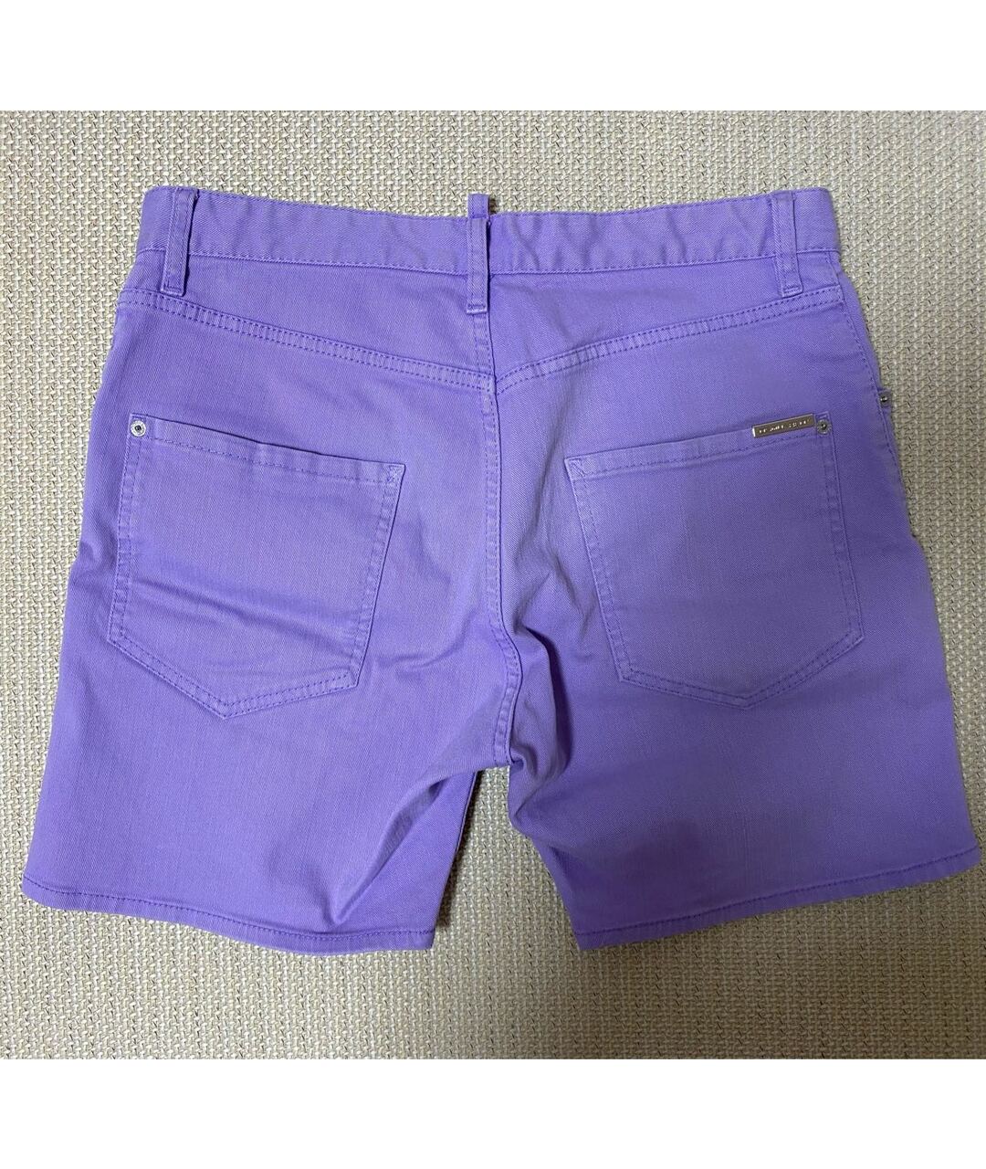DSQUARED2 Фиолетовые хлопко-эластановые шорты, фото 2