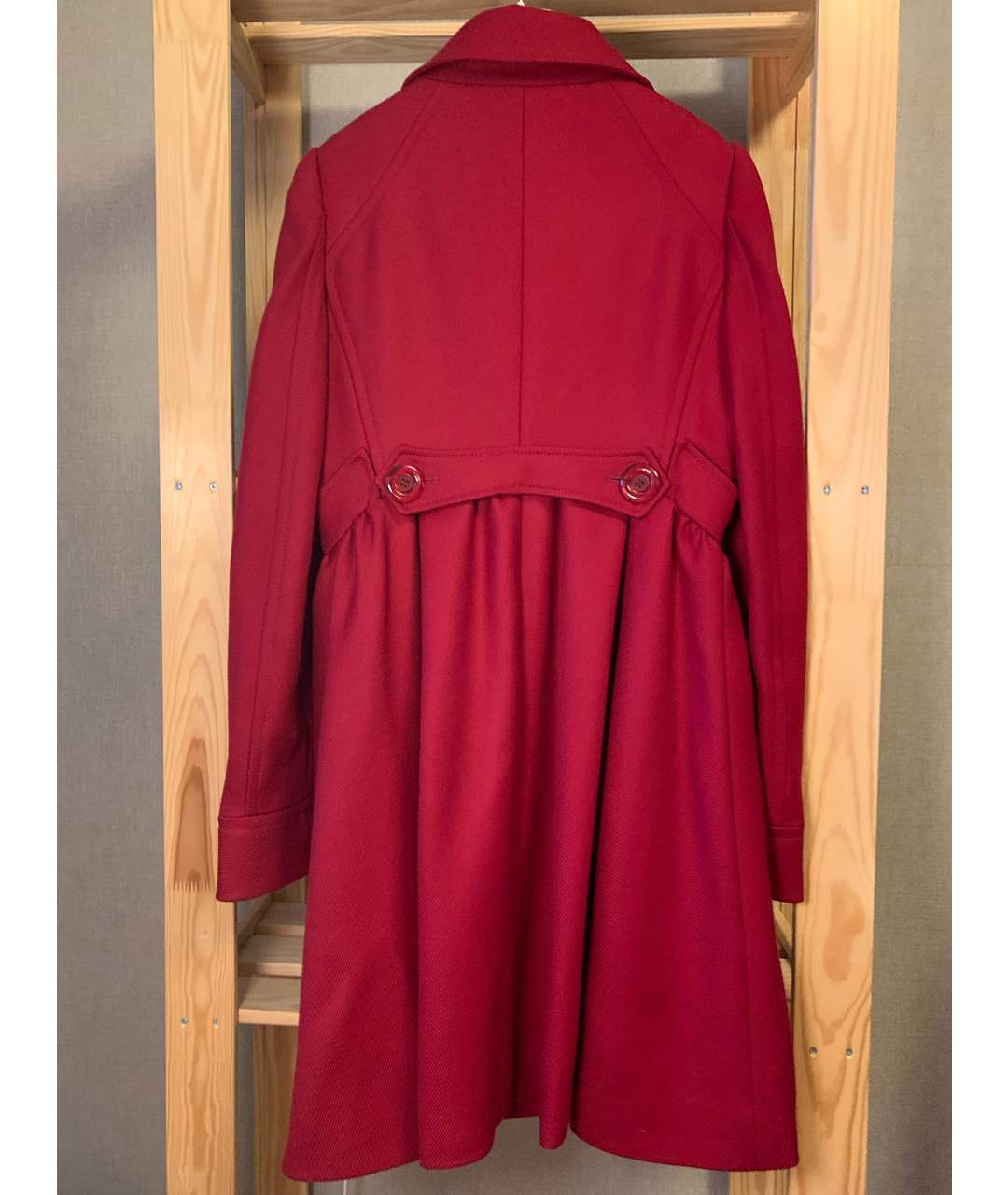 JOHN GALLIANO Красное шерстяное пальто, фото 2