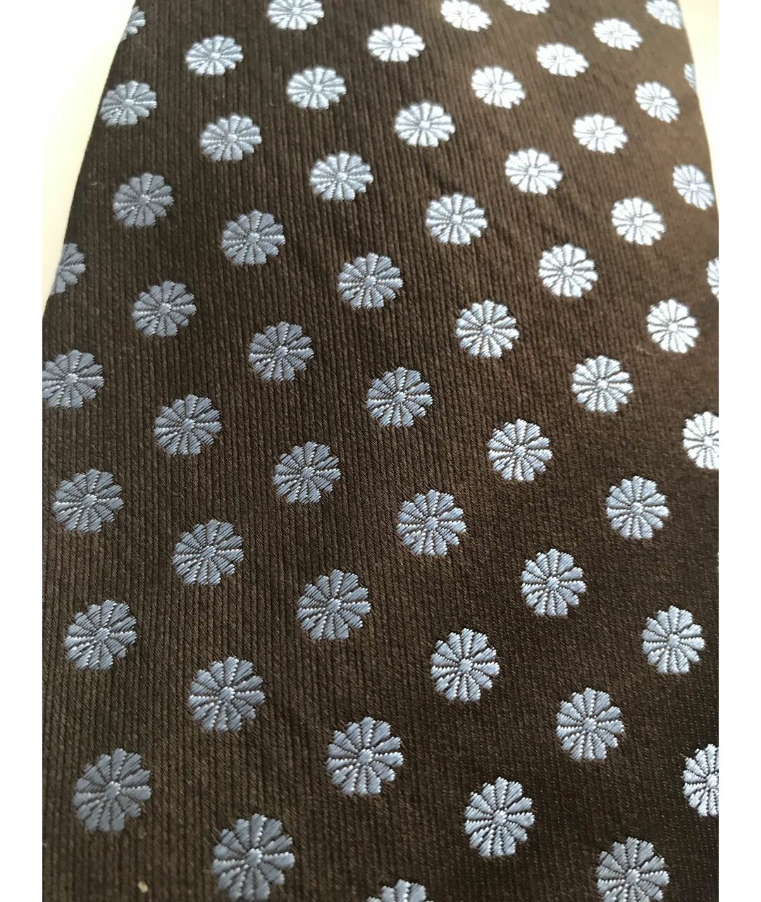 BORRELLI Коричневый шелковый галстук, фото 4