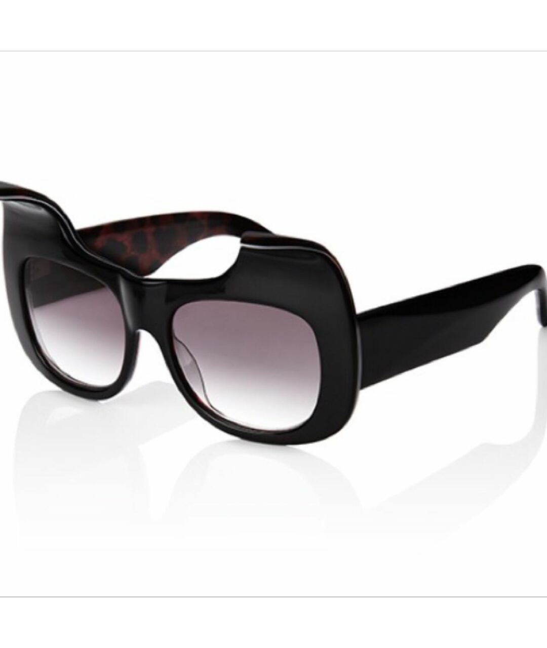 ANNA KARIN KARLSSON Черные пластиковые солнцезащитные очки, фото 2