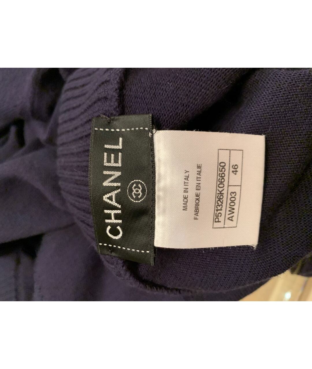 CHANEL Темно-синий джемпер / свитер, фото 6