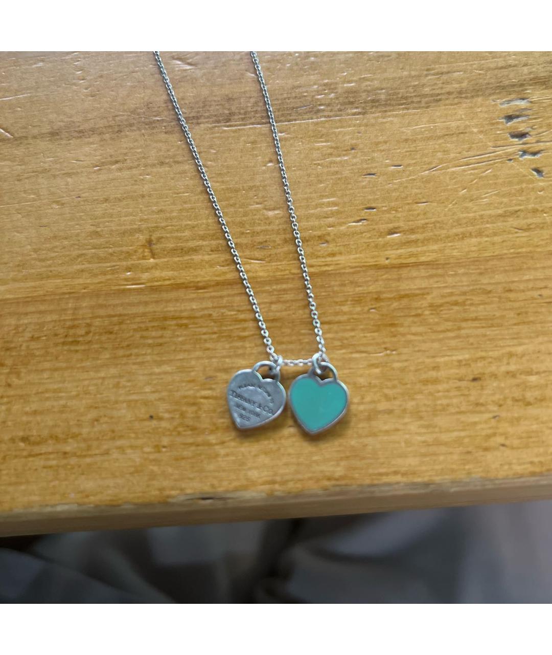 TIFFANY&CO Бирюзовое серебряное колье, фото 2