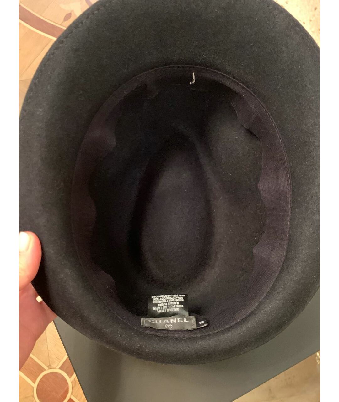 CHANEL PRE-OWNED Черная шляпа, фото 2