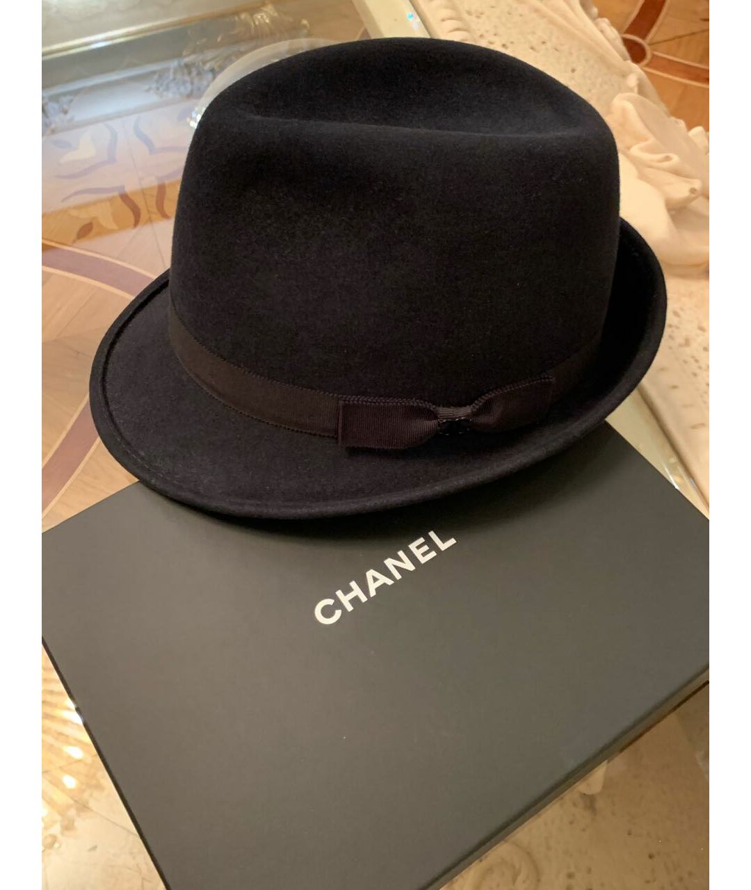 CHANEL PRE-OWNED Черная шляпа, фото 5