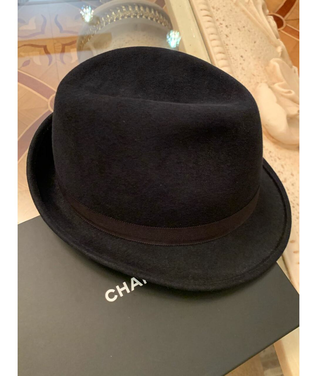CHANEL PRE-OWNED Черная шляпа, фото 3